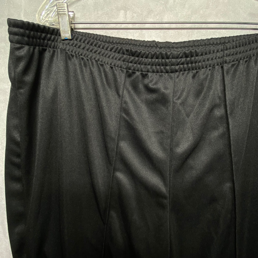 Roamans 28W Petite Black Polyester Elastic Waist Athletic Track Pants - Picture 6 of 12